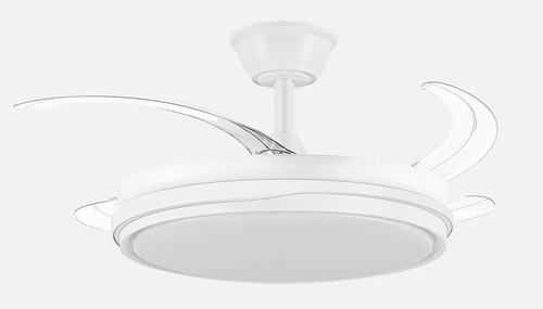 ABRILA TEMPANO Blanco - Ventilador de Techo Aspas Retráctiles 59W