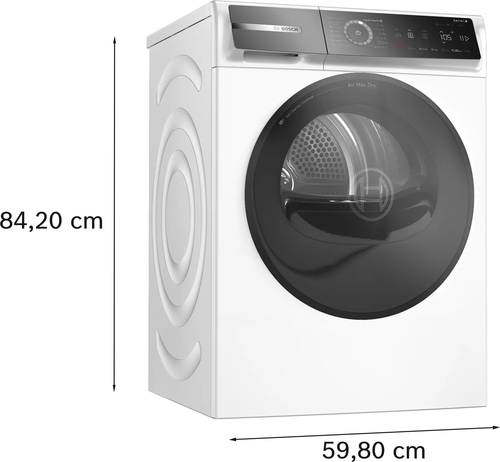 BOSCH WRB247D0ES Blanco - Secadora Bomba de Calor 9KG