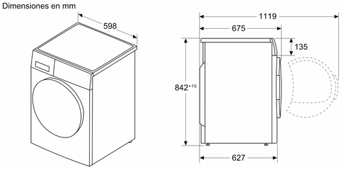 BOSCH WRB247D0ES Blanco - Secadora Bomba de Calor 9KG