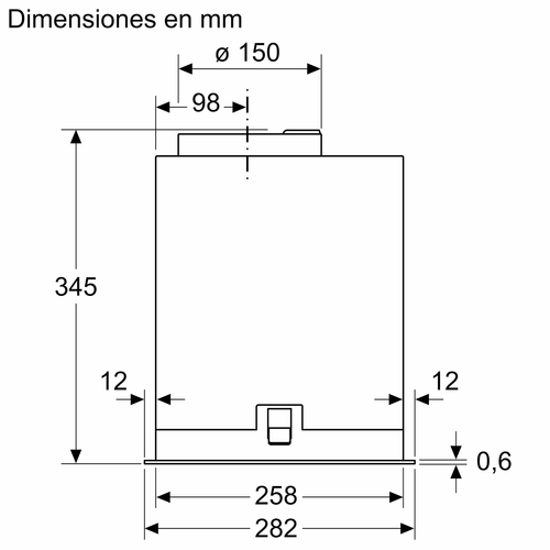 BOSCH DLN57PC60 Negro - Grupo Filtrante 52CM