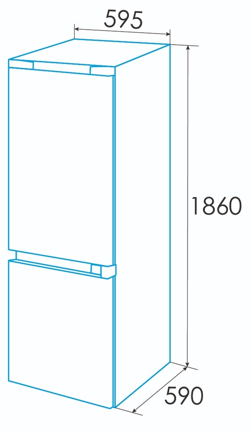 EDESA EFC-1834 NF EX INOX - Frigorífico Combi No Frost