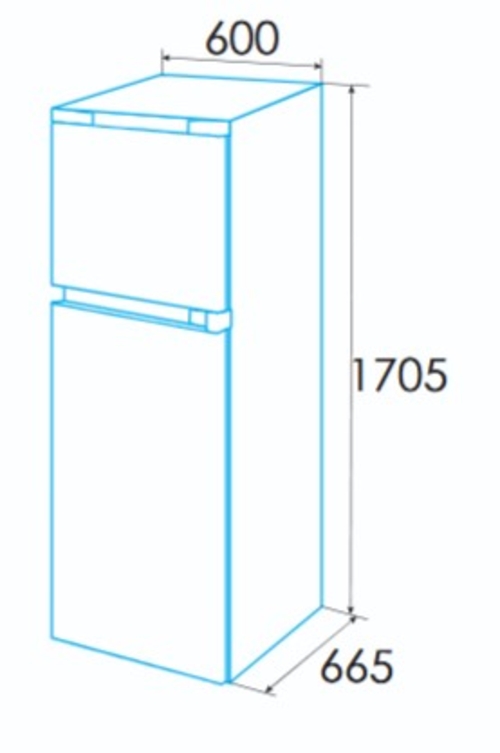 EDESA EFT-17120 NF WH Blanco - Frigorífico Combi No Frost