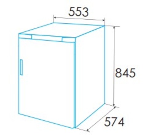 EDESA EZS-0815 WH Blanco - Congelador Vertical Cíclico