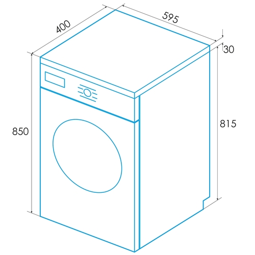 EDESA EWF-6000 WH Blanco - Lavadora Carga Frontal 6KG 1000RPM