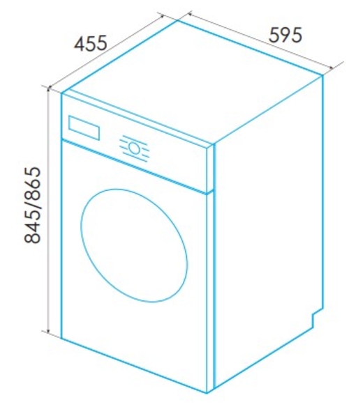 EDESA EWF-6200 WH Blanco - Lavadora Carga Frontal 6KG 1200PM