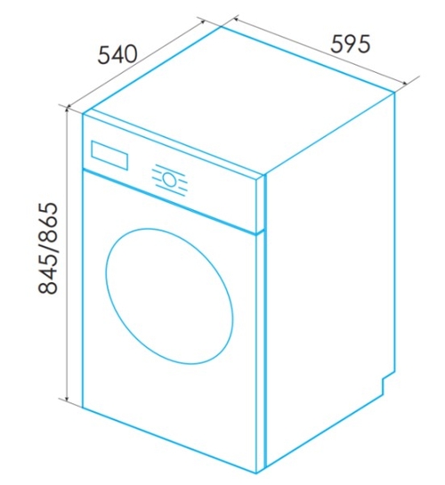 EDESA EWF-8404 WH Blanco - Lavadora Carga Frontal 8KG 1400RPM