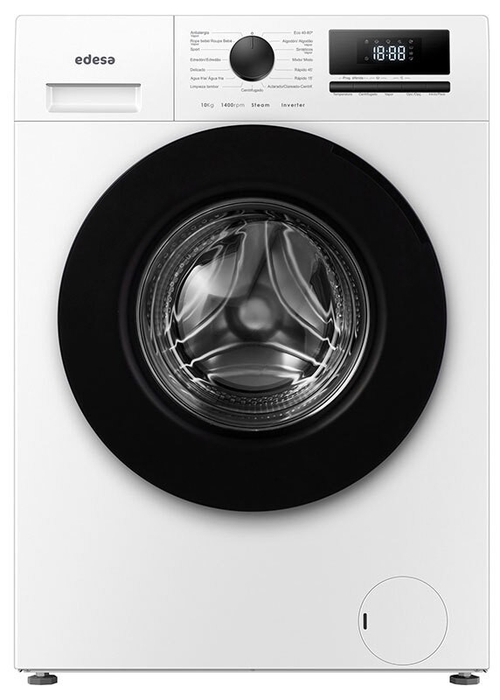 EDESA EWF-10401 WH Blanco - Lavadora Carga Frontal 10KG 1400RPM