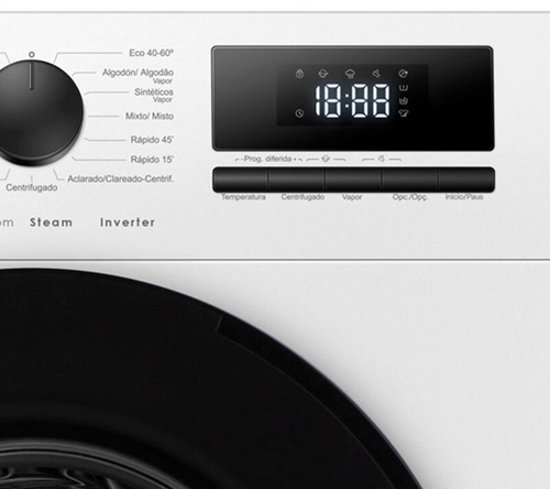 EDESA EWF-10401 WH Blanco - Lavadora Carga Frontal 10KG 1400RPM