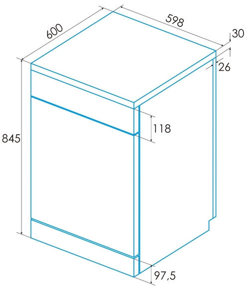 EDESA EDW-6130 X INOX - Lavavajillas 60CM 13 Servicios