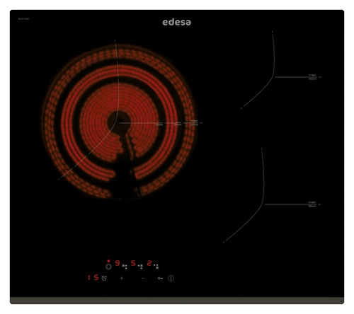 EDESA EVT-6328 B Negro - Vitrocerámica Eléctrica 60CM