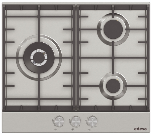EDESA EGX-6031 TI TR CI B INOX - Placa de Gas 60CM Gas Butano