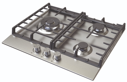 EDESA EGX-6031 TI TR CI B INOX - Placa de Gas 60CM Gas Butano