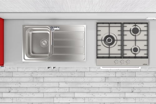 EDESA EGX-6031 TI TR CI B INOX - Placa de Gas 60CM Gas Butano