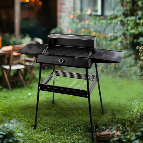 JATA JEBQ1002 Negro - Barbacoa Eléctrica Con Patas 1800W