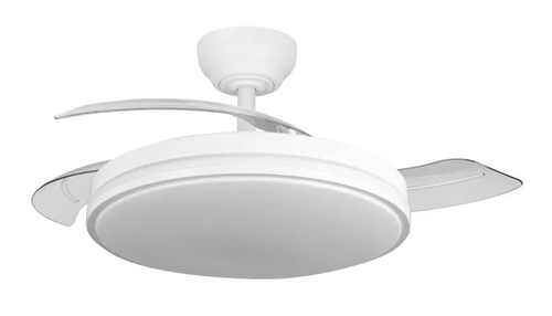 ABRILA PARLATORE Blanco - Ventilador de Techo Aspas Retráctiles 60W