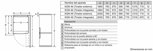 BOSCH KGN493IDA INOX - Frigorífico Combi No Frost