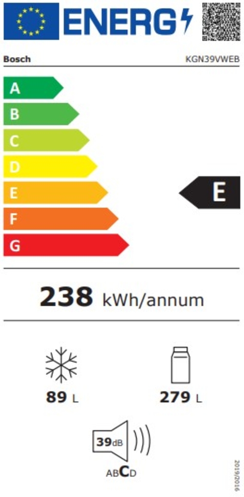 BOSCH KGN39VWEB Blanco - Frigorífico Combi No Frost