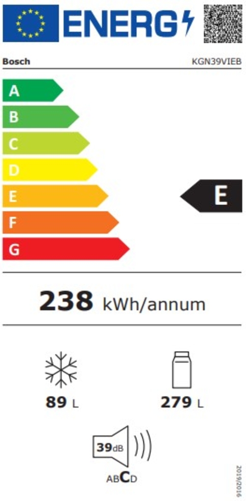 BOSCH KGN39VIEB INOX - Frigorífico Combi No Frost