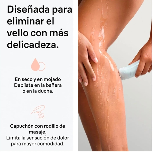BRAUN SE5-011 Blanco-Rosa - Depiladora Batería