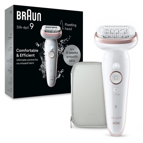 BRAUN SES9-000  Blanco-Rosa - Depiladora Batería