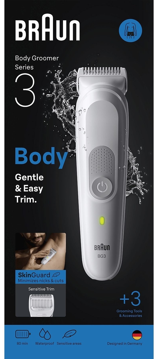 BRAUN BG3530 Gris - Afeitadora Corporal