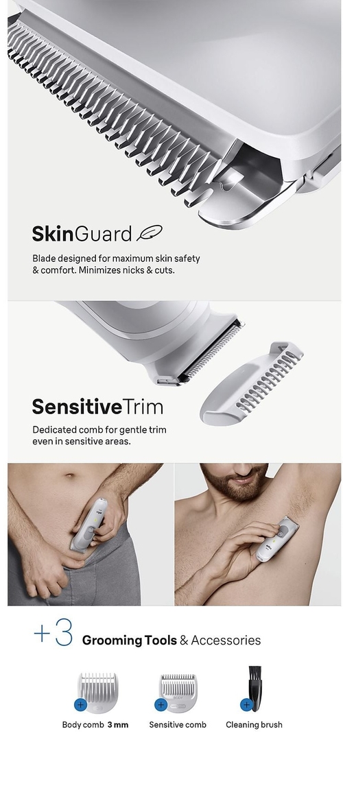 BRAUN BG3530 Gris - Afeitadora Corporal