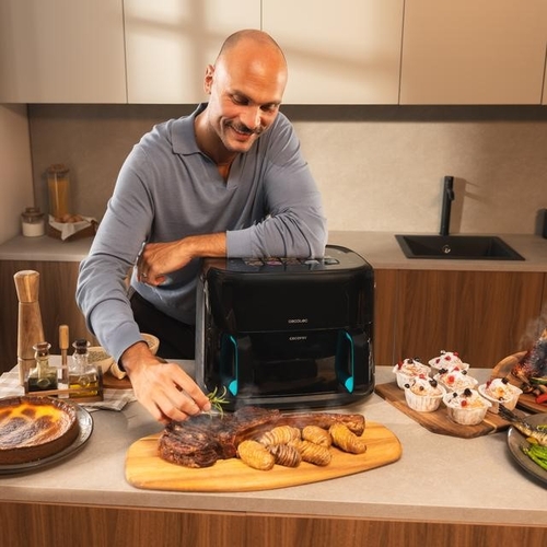 CECOTEC CECOFRY&GRILL SMOKIN'PRIME 11000 Negro - Freidora de Aire 2800W 11L