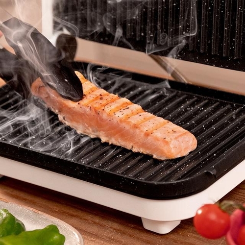CECOTEC ROCK'NGRILL 1200 WOOD W Blanco - Plancha de Asar 1300W
