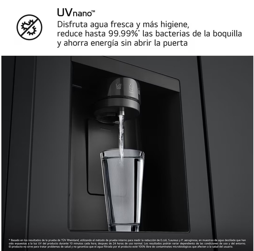 LG GSLC41EPPE Negro Grafito - Frigorífico Side by Side No Frost