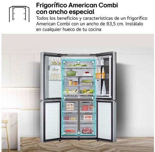 LG GMG861MBAE INOX - Frigorífico Side by Side No Frost