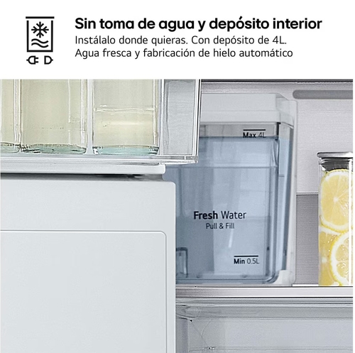 LG GMG861MBAE INOX - Frigorífico Side by Side No Frost