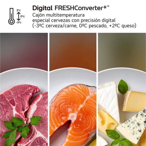 LG GBBS726CEV Acero Grafito - Frigorífico Combi No Frost