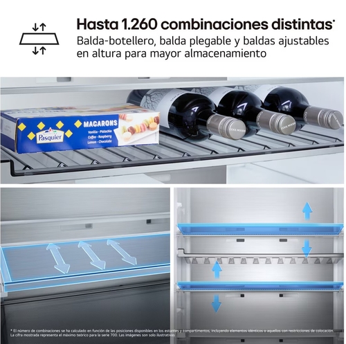 LG GBBS524CPY INOX - Frigorífico Combi No Frost