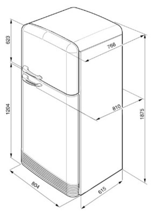 SMEG FAB50XS Gris - Frigorífico Dos Puertas No Frost