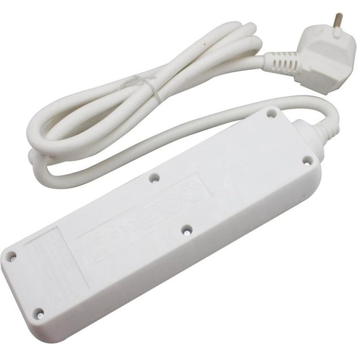 METRONIC 3 TOMAS Blanco - Regleta Con Interruptor 1.5M