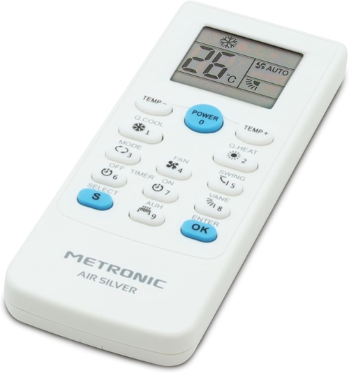 METRONIC Aire Acondicionado Blanco - Mando a distancia Universal