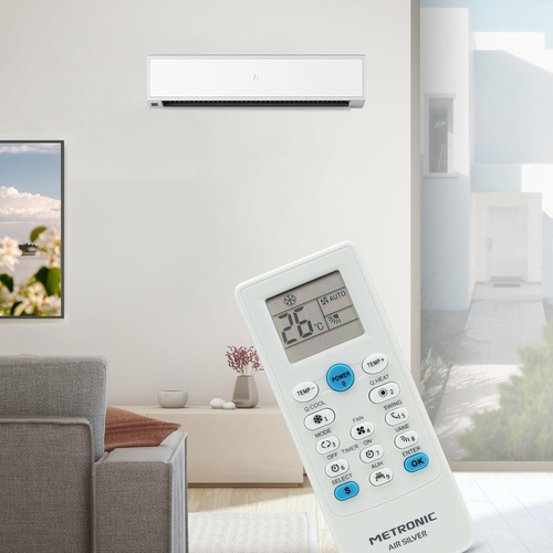 METRONIC Aire Acondicionado Blanco - Mando a distancia Universal