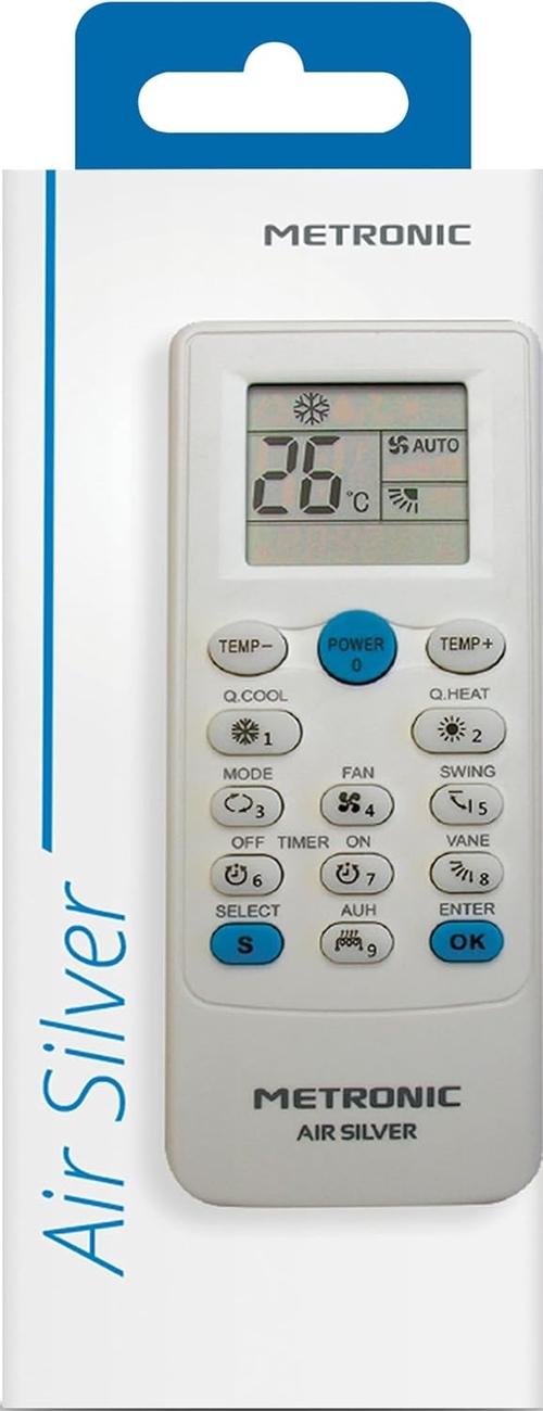 METRONIC Aire Acondicionado Blanco - Mando a distancia Universal