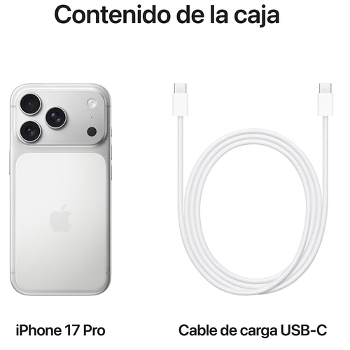 APPLE iPHONE 17 PRO Plata - Móvil 6.3" 12GB 256GB