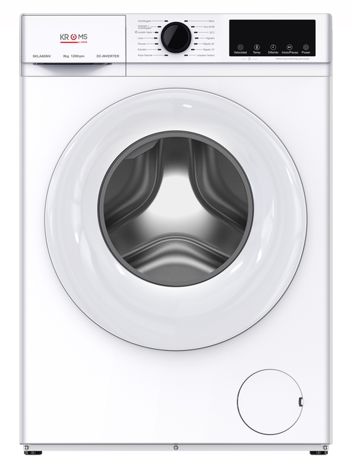 KROMSLINE SKLA80INV Blanco - Lavadora Carga Frontal 8KG 1400RPM