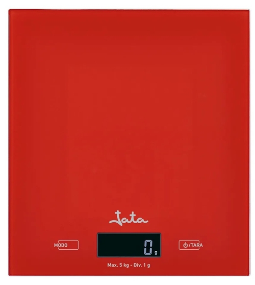 JATA 729R Rojo - Balanza Cocina 5KG