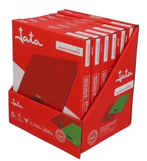 JATA 729R Rojo - Balanza Cocina 5KG