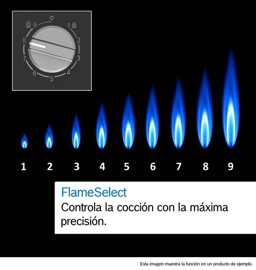 BOSCH PPQ7A6I40 Negro - Placa de Gas 75 CM Gas Natural