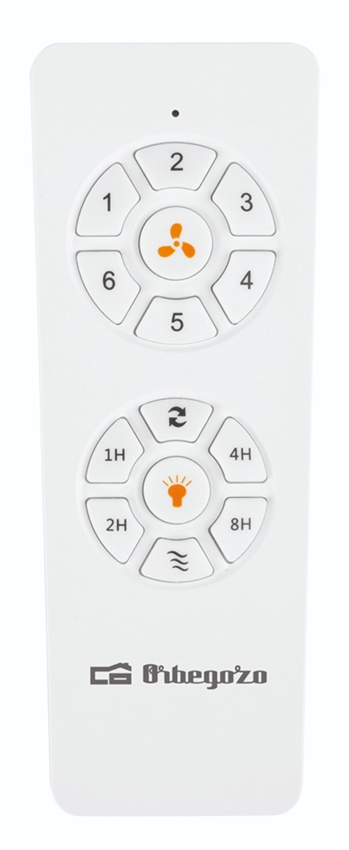 ORBEGOZO CP 174132 Blanco - Ventilador de Techo 3 Aspas con luz