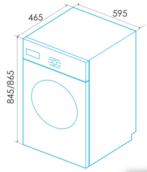 EDESA EWF-7203 WH Blanco - Lavadora Carga Frontal 7KG 1200RPM