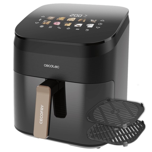 CECOTEC CECOFRY&GRILL SMOKIN' 6500 - Freidora de Aire 2200W 6.5L
