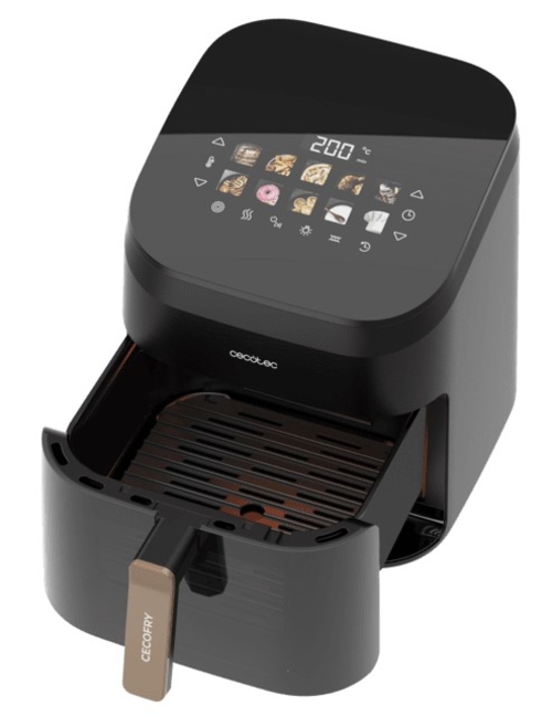 CECOTEC CECOFRY&GRILL SMOKIN' 6500 - Freidora de Aire 2200W 6.5L