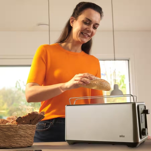 BRAUN HT5220  INOX - Tostador 1400W