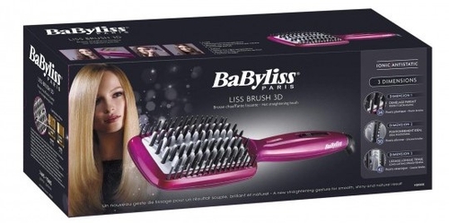 BABYLISS HSB100E Rosa - Cepillo Alisador
