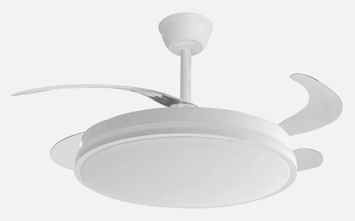 ABRILA GUERRERO Blanco - Ventilador de Techo Aspas Retráctiles 59W